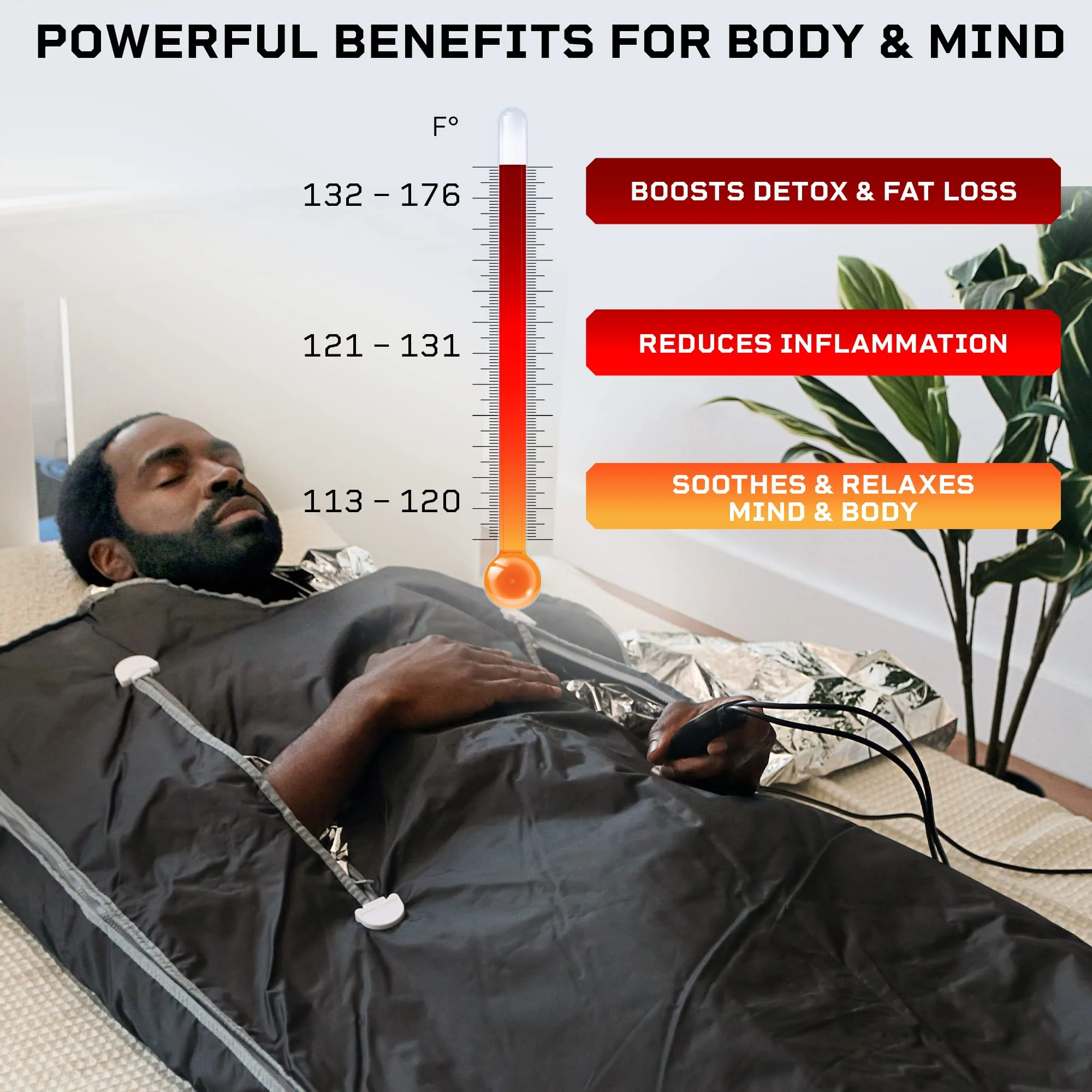 LifePro Sauna Blanket for Detoxification. Home Detox Calm Your Body