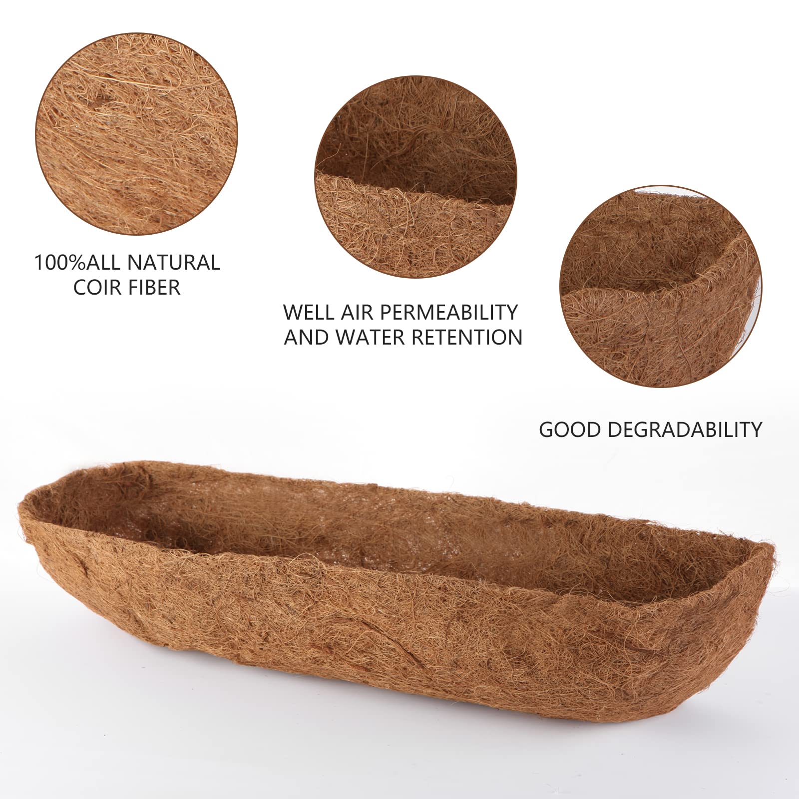 Harmiden 4 Pcs 30 Window Box Deck Railing Planter