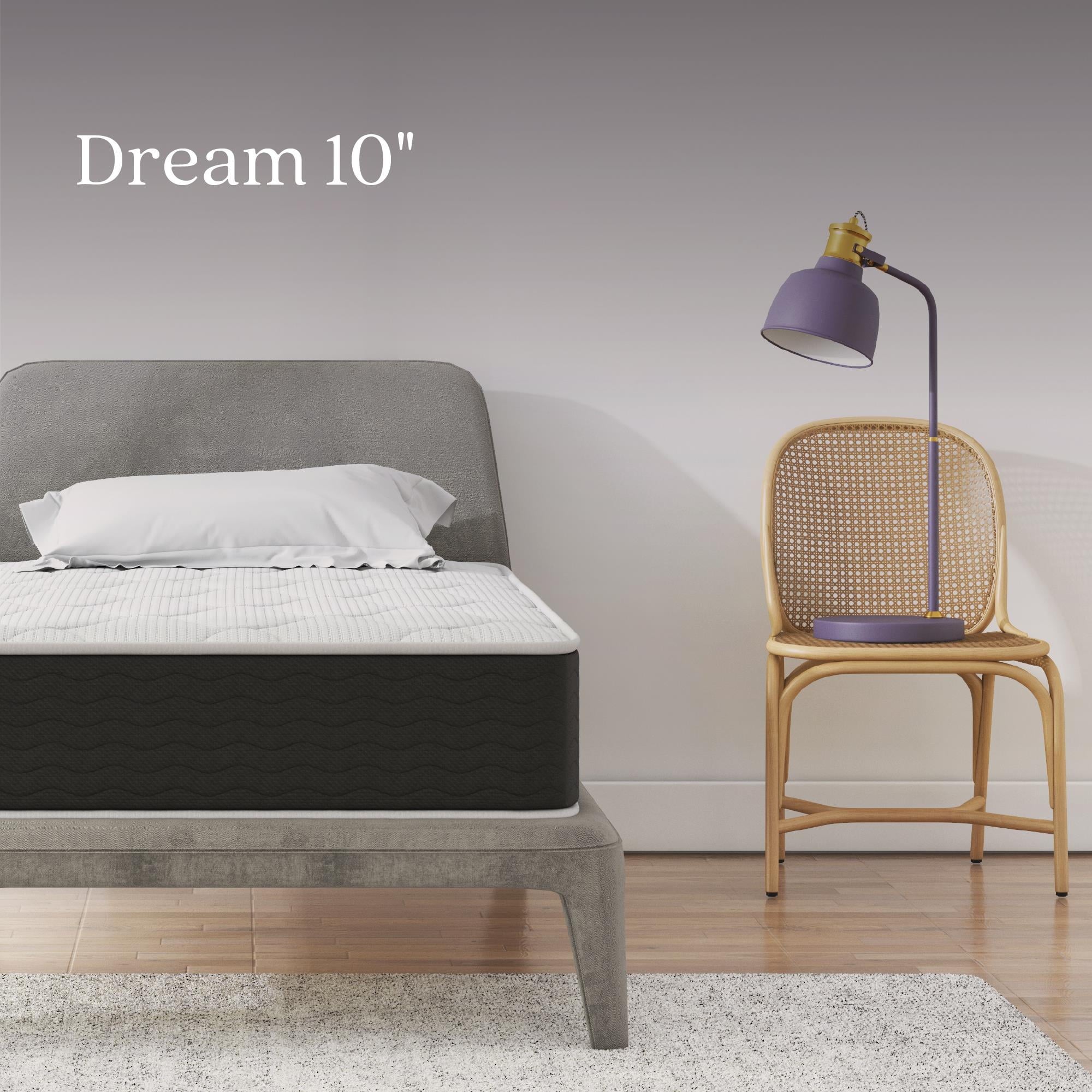Sleep Dream 10 Independently Encased Coil Hybrid Mattress. Twin