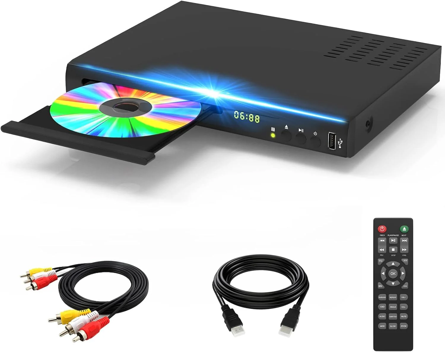 Tojoc k Blu Ray DVD Player. 1080P Home Theater Disc System