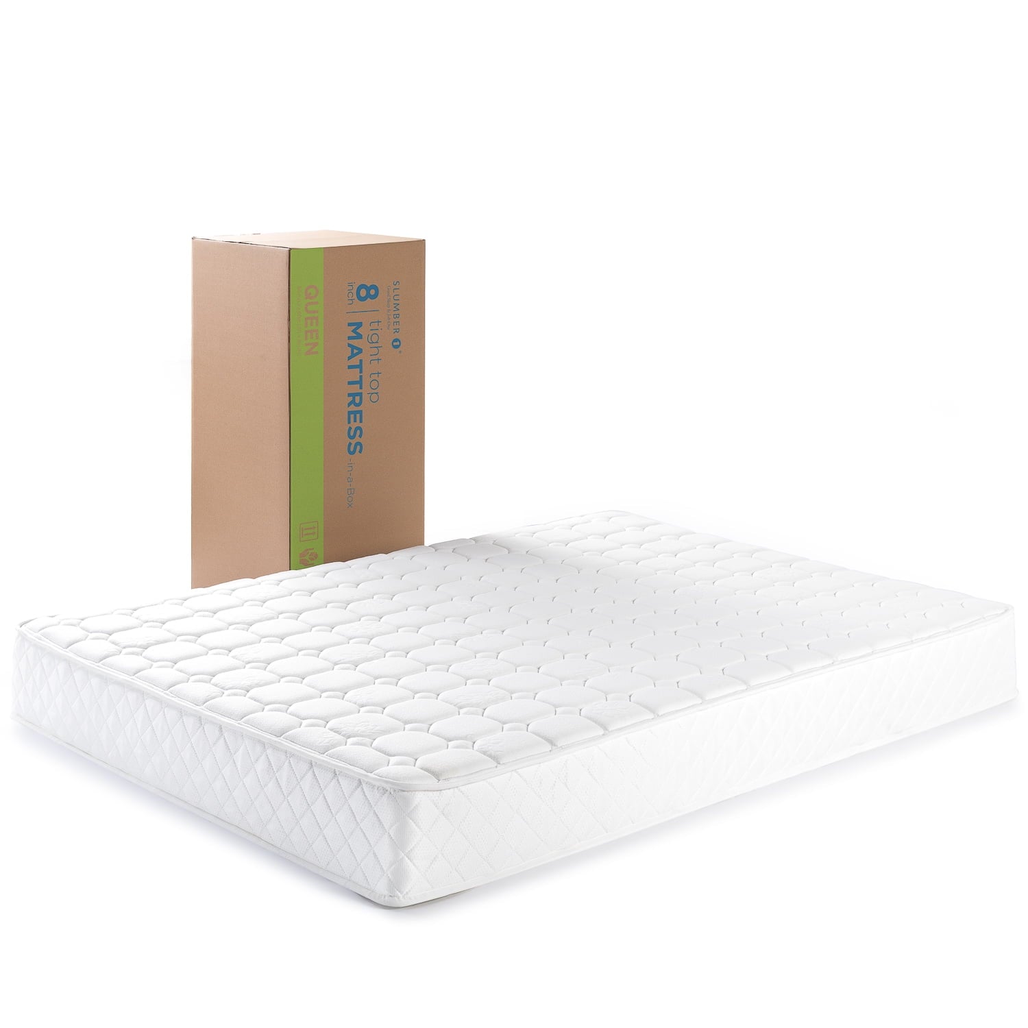 8 Quilted Hybrid of Comfort Foam and Pocket Spring Mattress. Queen