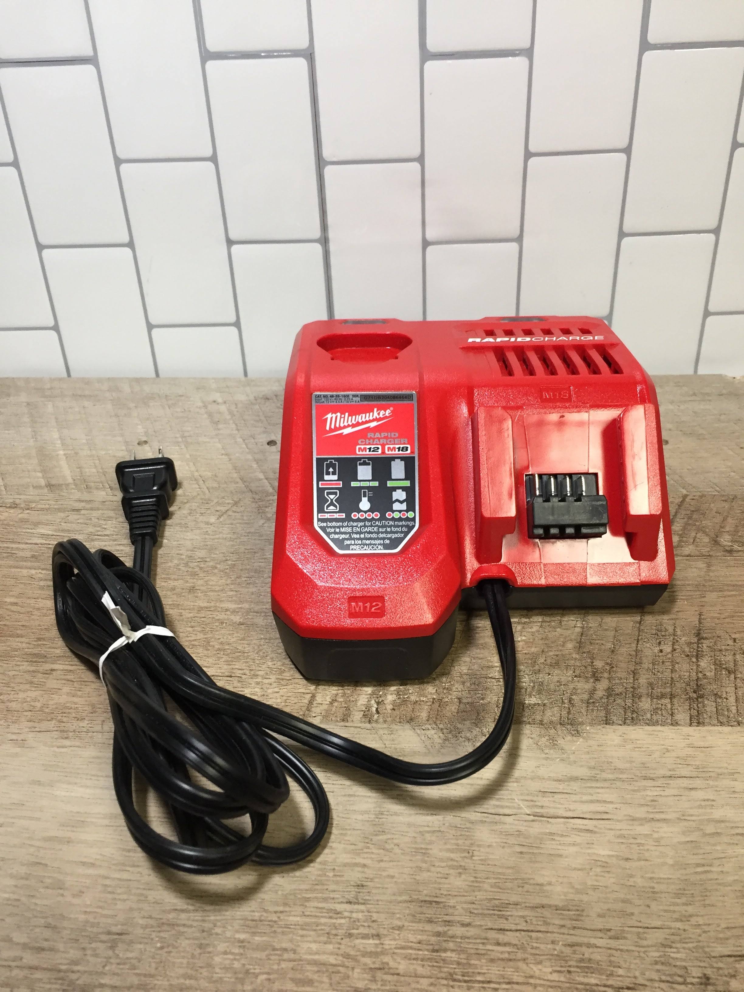 Recertified - Milwaukee 48-59-1808 M12 and M18 12 Volt/18 Volt Lithium-Ion Multi-Volatge Rapid Battery Charger