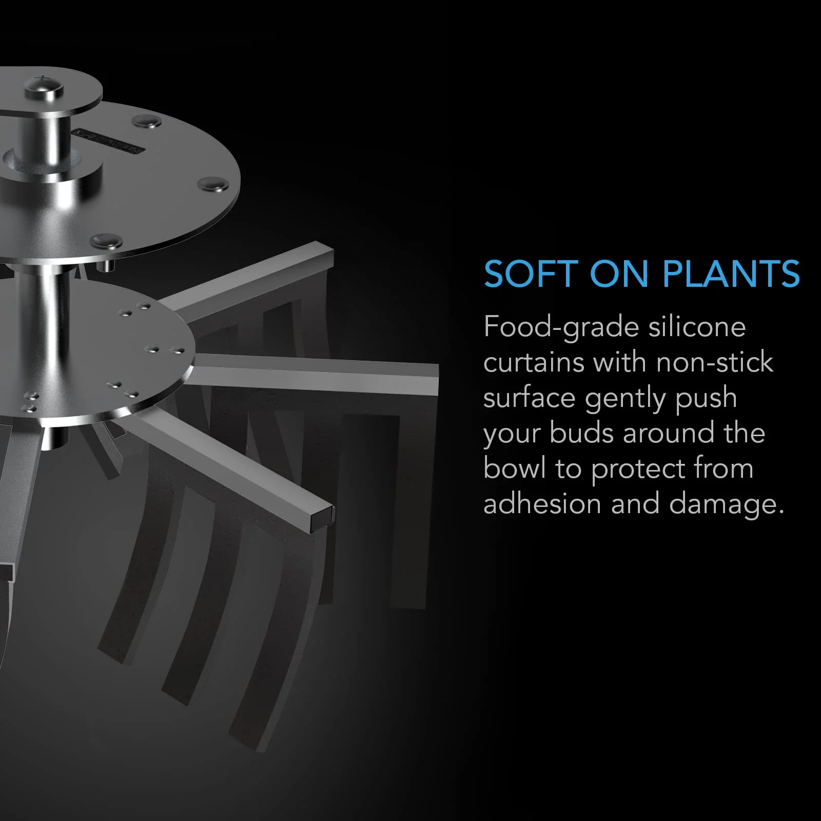 AC Infinity 16 Bud Leaf Bowl Trimmer with Stainless Steel Blades