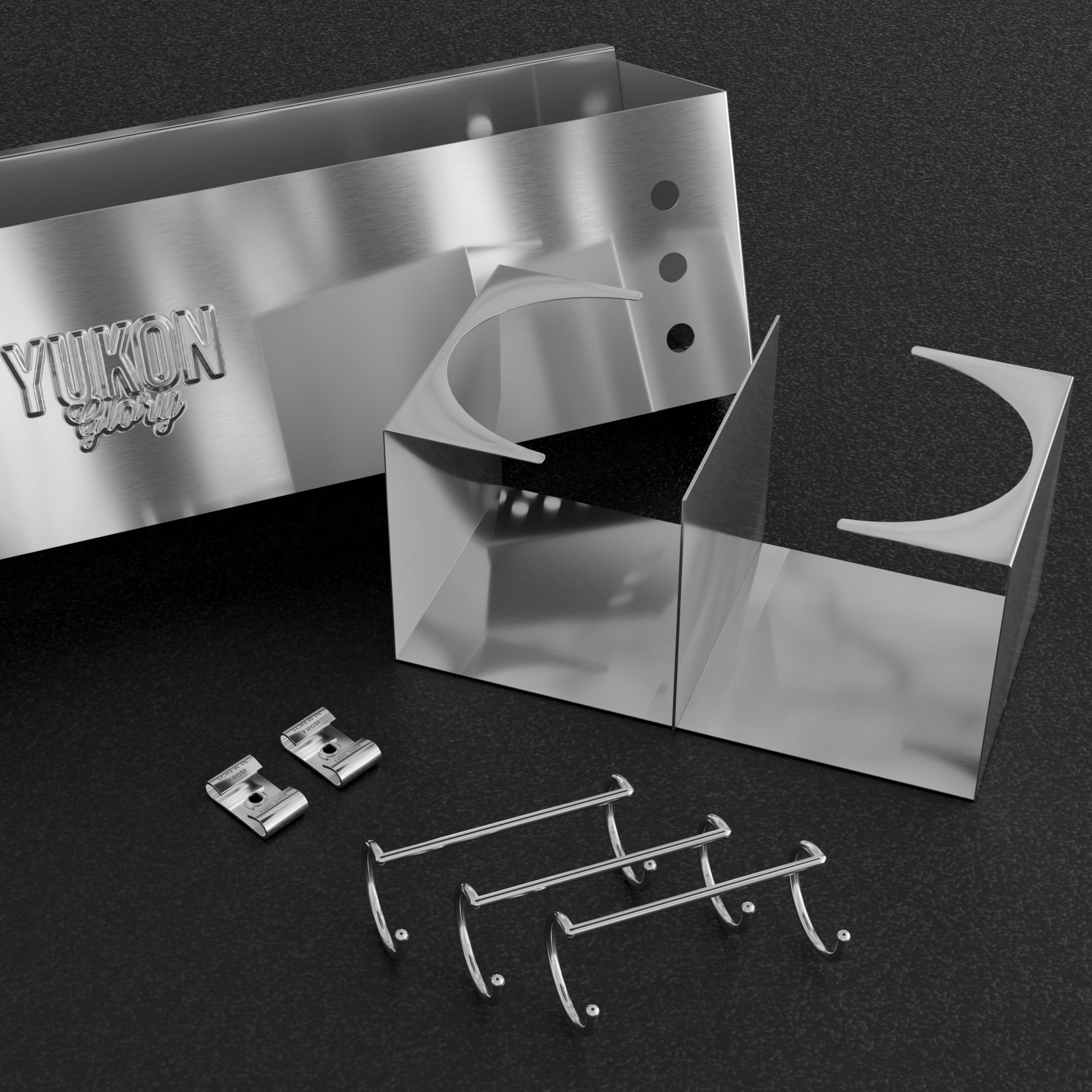 Glory BBQ Caddy Organizer Original Stainless Steel Griddle Caddy The Grill Caddy Designed for Char-Broil Model 463377319 Performance 4-Burner Cart Style Grills - Clean & Organized Grill Station