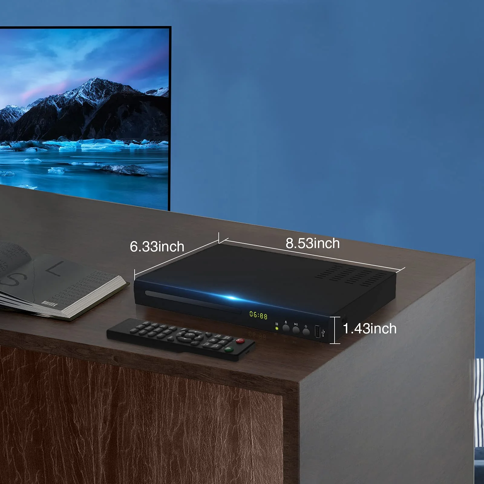 Tojoc k Blu Ray DVD Player. 1080P Home Theater Disc System