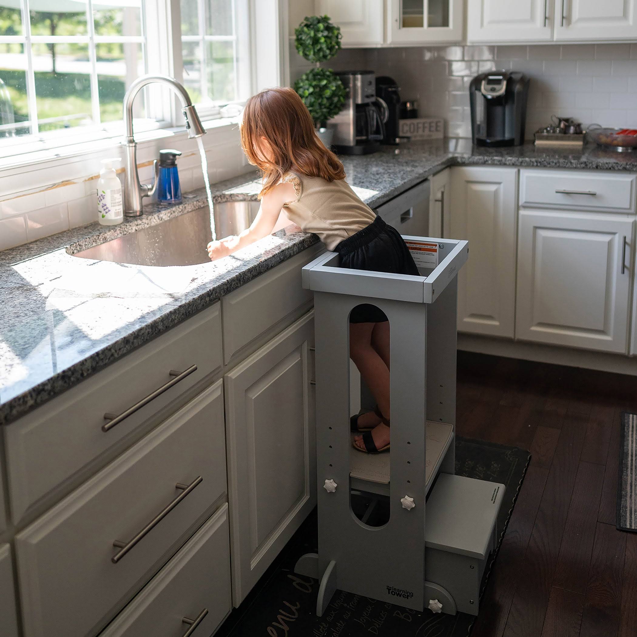 Little Partners Explore 'n Store Learning Tower, Silver