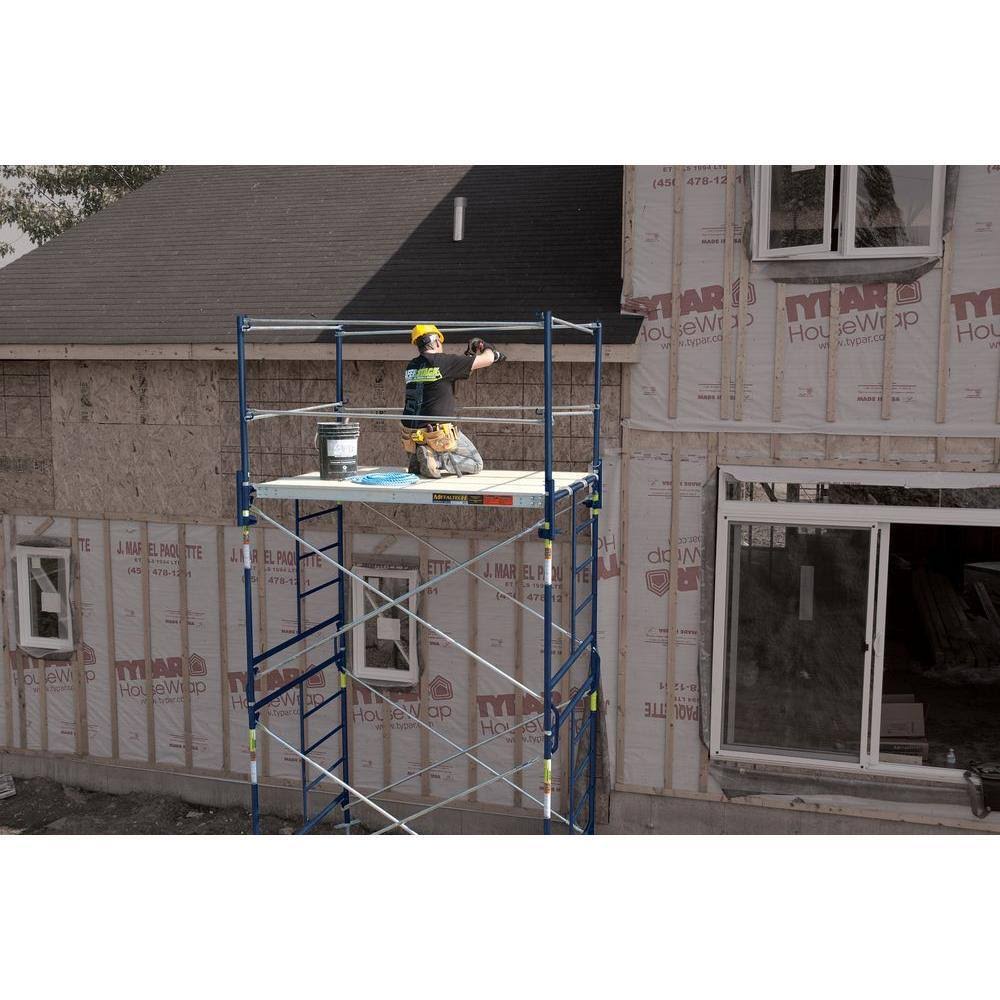 Metaltech 7 ft. x 19 in. Aluminum Scaffold Platform with Plywood Deck (3-Pack)