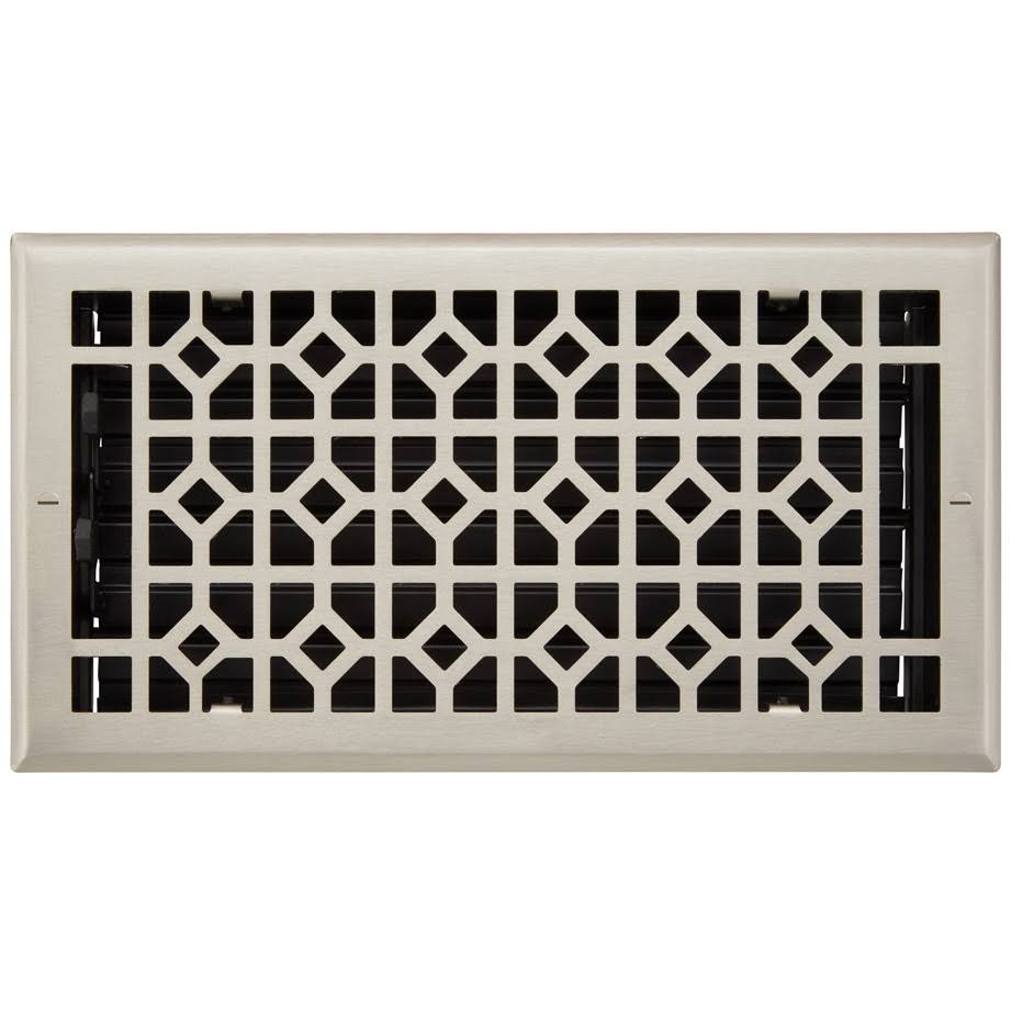 Appert Steel Wall Register Signature Hardware Brushed Nickel 6