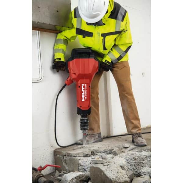 15 Amp 120V Hex 28 Corded 32.3 in x 23.1 in. x 8.6 in. TE-3000 AVR Electric Jack Hammer with Trolley. Cord and Chisels