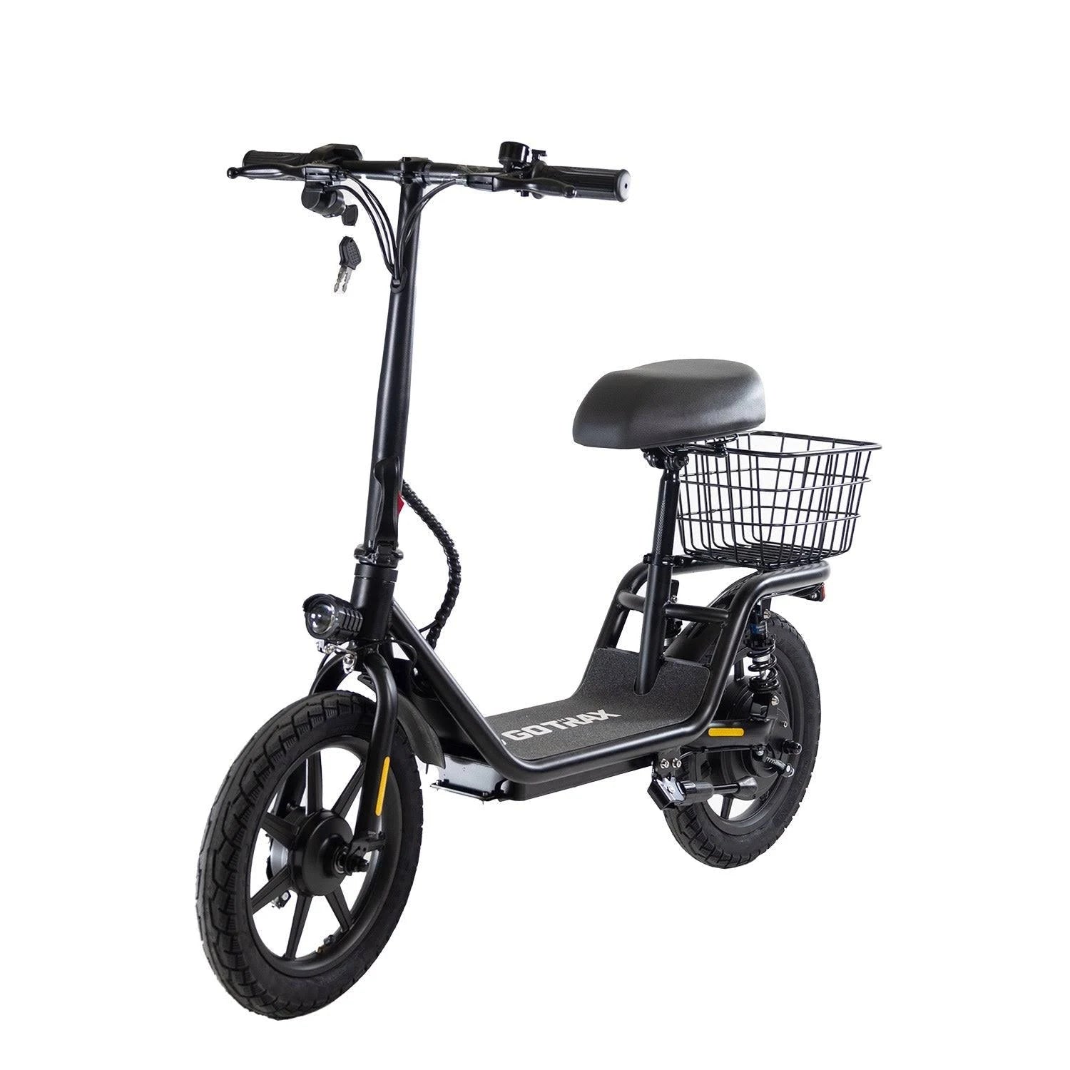 Gotrax Electric Scooter with Seat 18.6 Miles Range 15.5 MPH Power by 4 - MadeInUSA