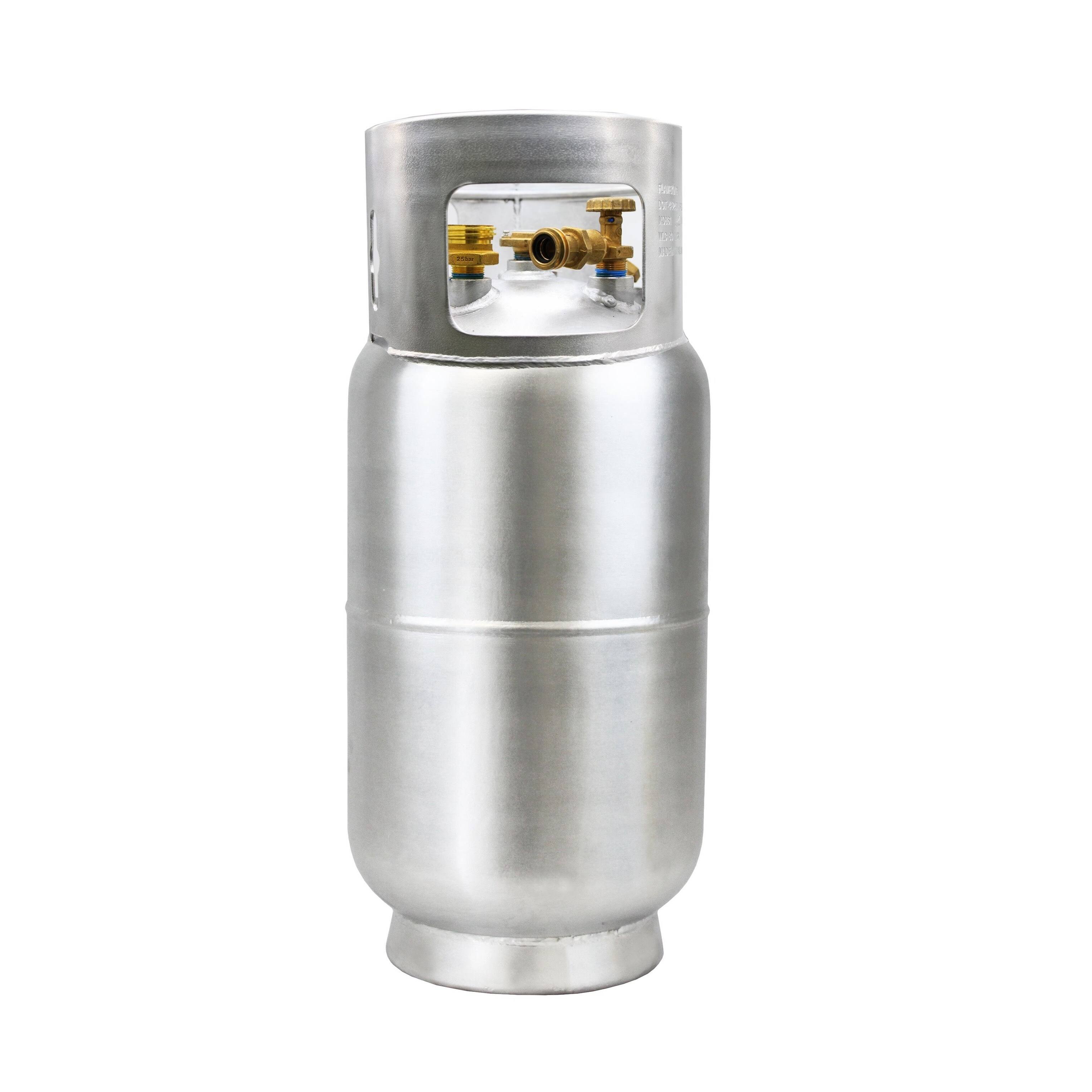 Flame King 33.5lb Aluminum Forklift Cylinder Propane Tank with Gauge-Instock