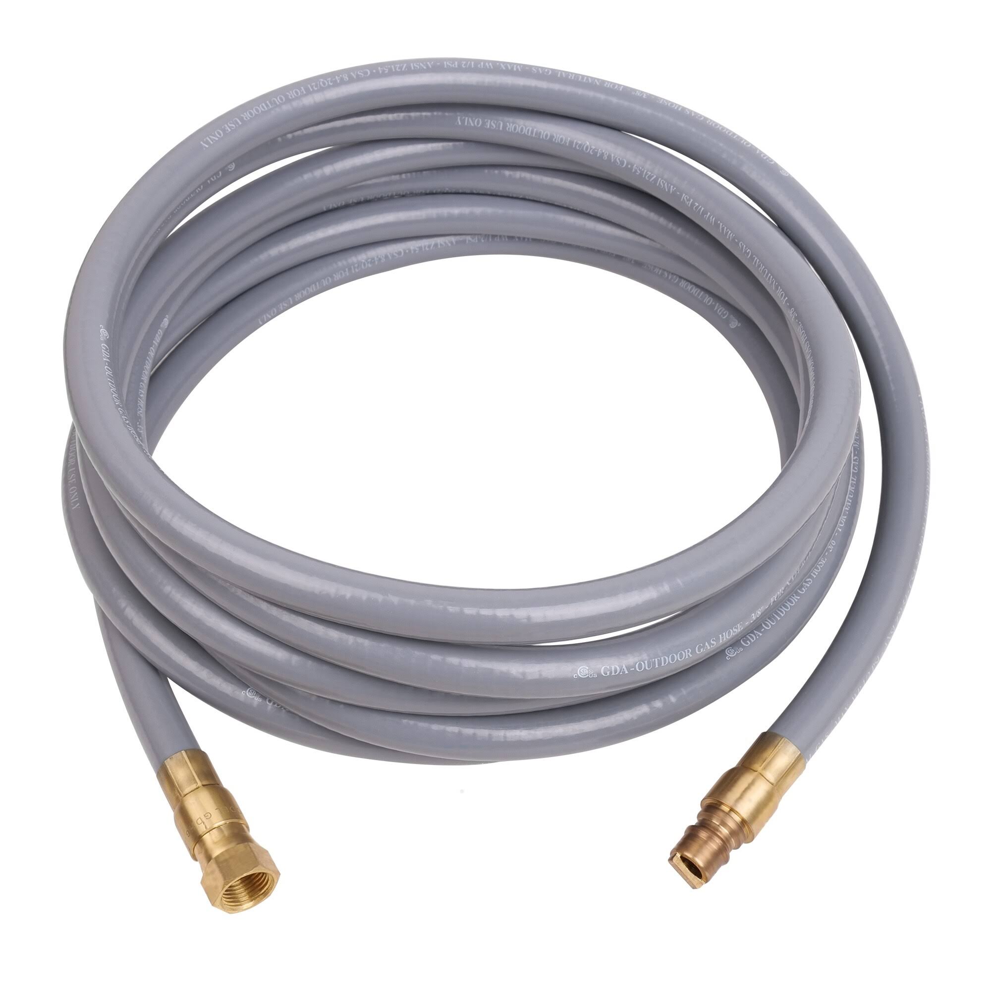 Empava 15 ft. x 3/8 in. Natural GAS Hose with Quick Connect Fittings