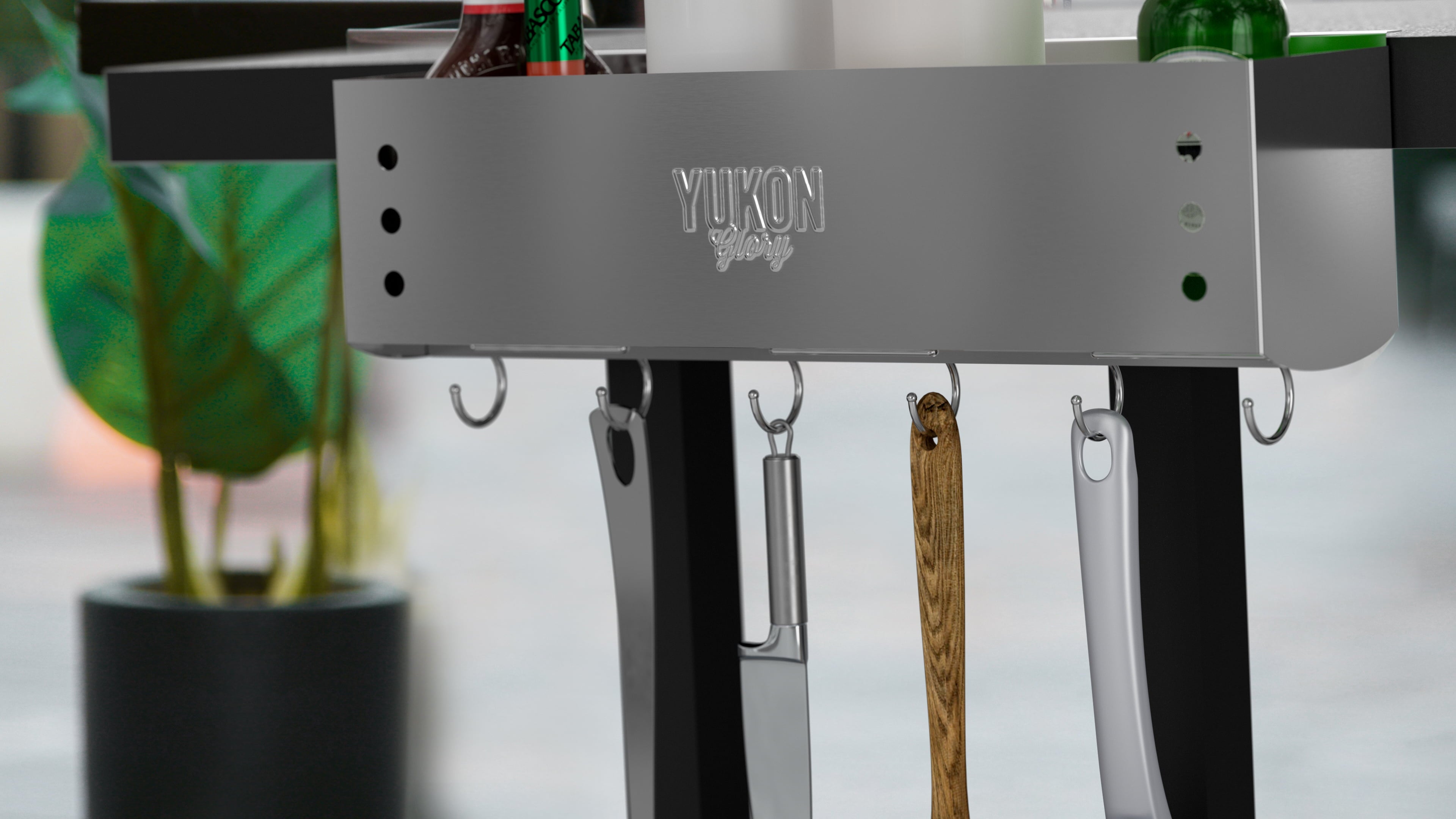 Glory BBQ Caddy Organizer Original Stainless Steel Griddle Caddy The Grill Caddy Designed for Char-Broil Model 463377319 Performance 4-Burner Cart Style Grills - Clean & Organized Grill Station