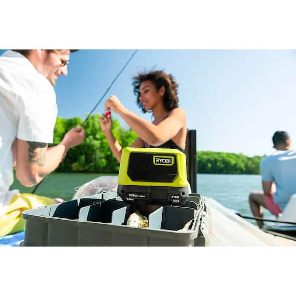 ONE+ 18V Cordless Compact 3-Tool Combo Kit with Glue Gun. Area Light. Bluetooth Speaker (Tools Only)