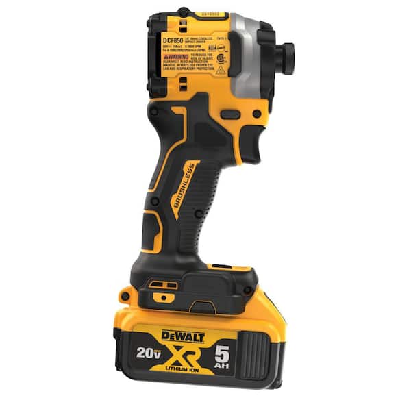 ATOMIC 20V MAX Lithium-Ion Cordless 1/4 in. Brushless Impact Driver Kit. 5 Ah Battery. Charger. and Bag