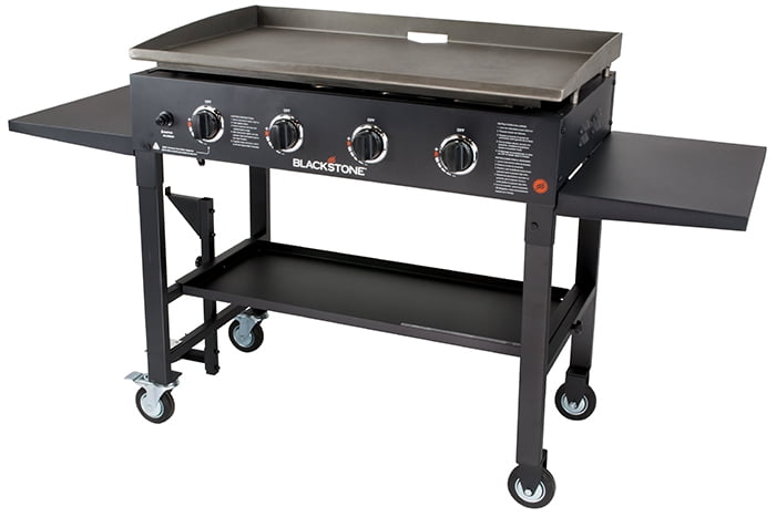 4-Burner 36 Griddle Cooking Station w/ Rear Grease Management