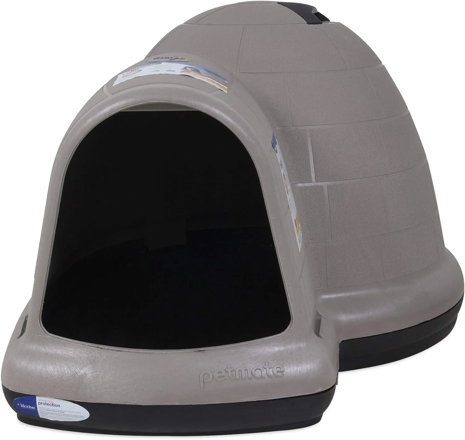 Petmate Indigo Dog House (Igloo Dog House. Made in USA with 90% Recycled Materials. All-Weather Protection Pet Shelter) for XL Dogs -90 to 125 pounds. Made in USA