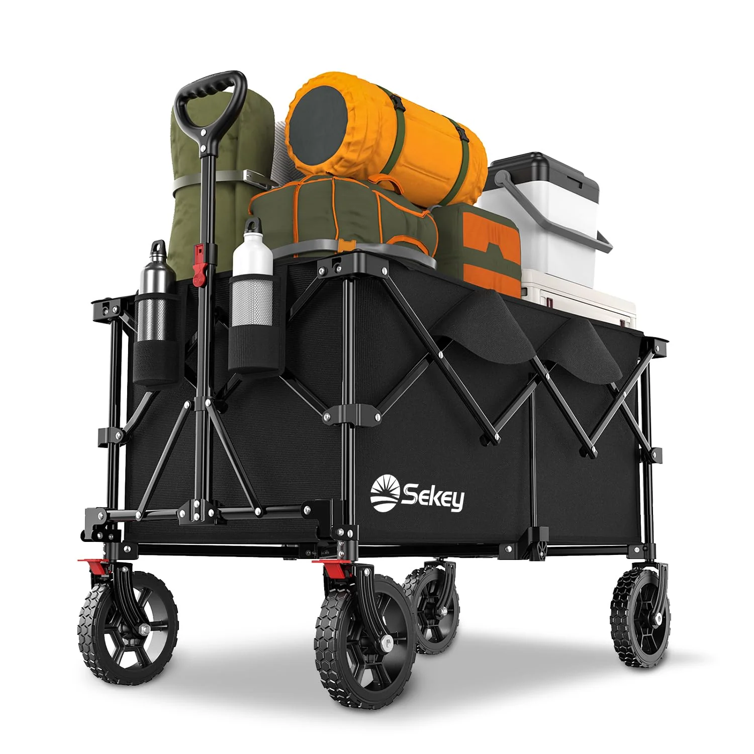 Sekey 220L Collapsible Foldable Wagon with 330lbs Capacity
