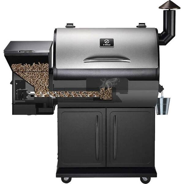694 sq. in. Pellet Grill and Smoker. Stainless Steel