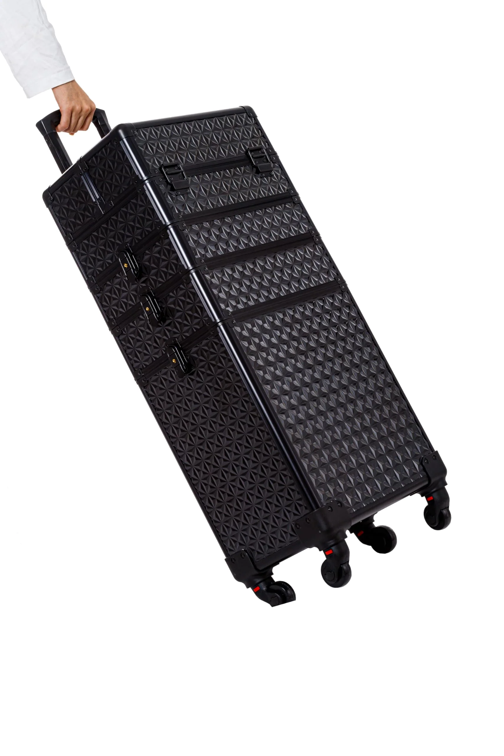 AROUS 5 in 1 Professional Makeup Train Case with 360� Swivel Wheels