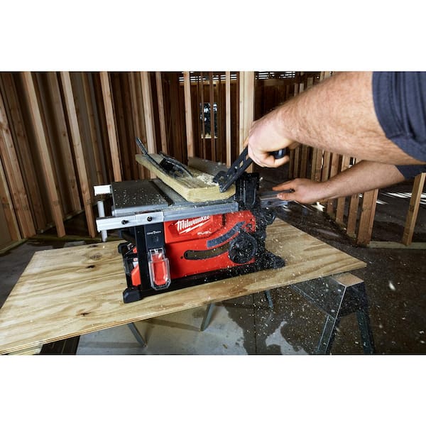 M18 FUEL 18V Lithium-Ion Brushless 12 in. Cordless Dual Bevel Sliding Compound Miter Saw with 8-1/4 in. Table Saw