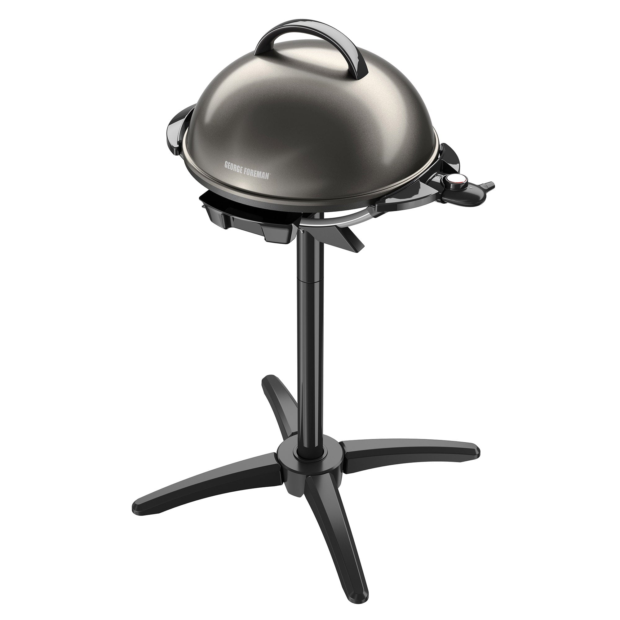 Foreman 15 Serving Nonstick Indoor/Outdoor Electric Grill in Gun Metal