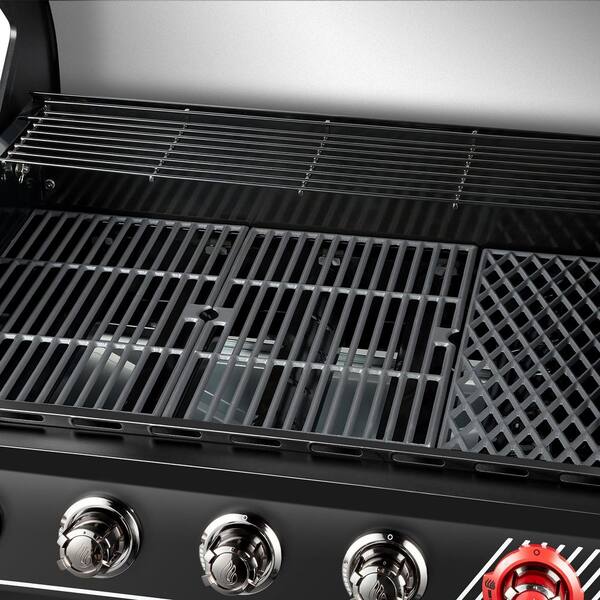 5-Burner Natural Gas Grill in Matte Black with TriVantage Multifunctional Cooking System