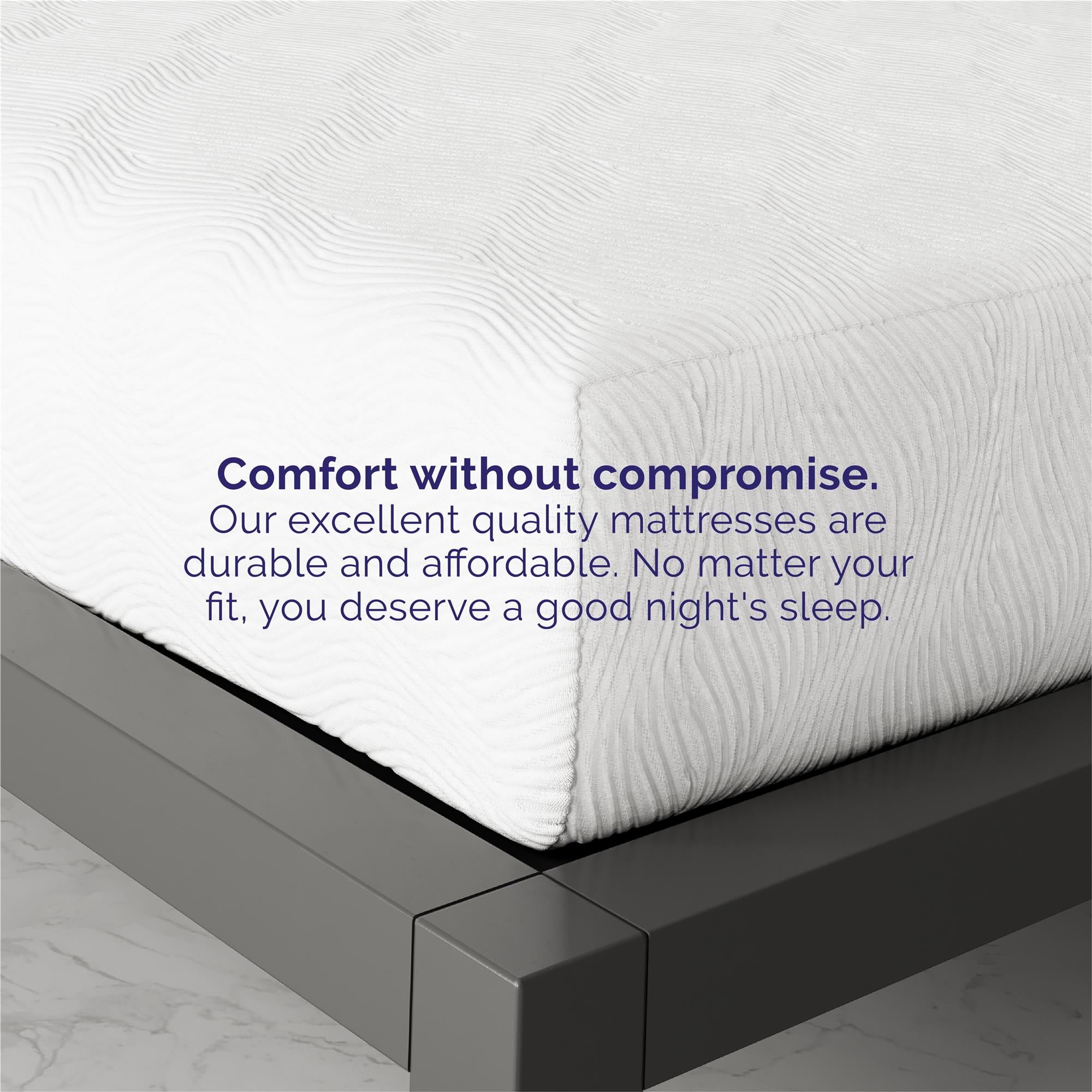 Sleep Elite 10 Charcoal Memory Foam Mattress - Twin