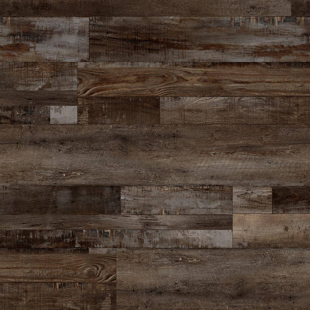 A&A Surfaces HD-LVR5012-0023 Heritage Driftwood 7 in. W x 48 in. L Rigid Core Luxury Vinyl Plank Flooring (19.02 Sq. ft./Case)