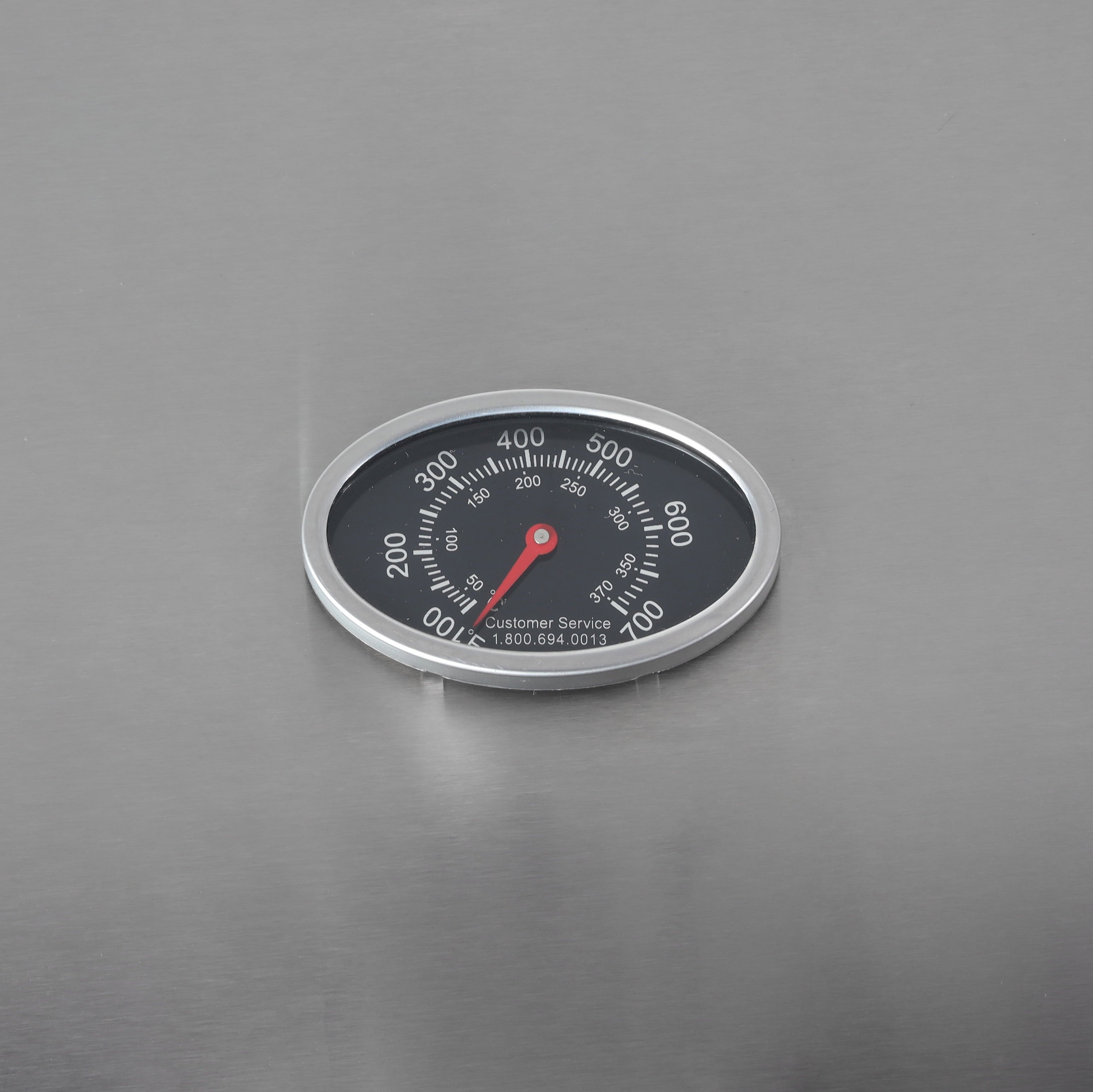 4-Burner Propane  Gas Grill with Side Burner. Stainless Steel & Black