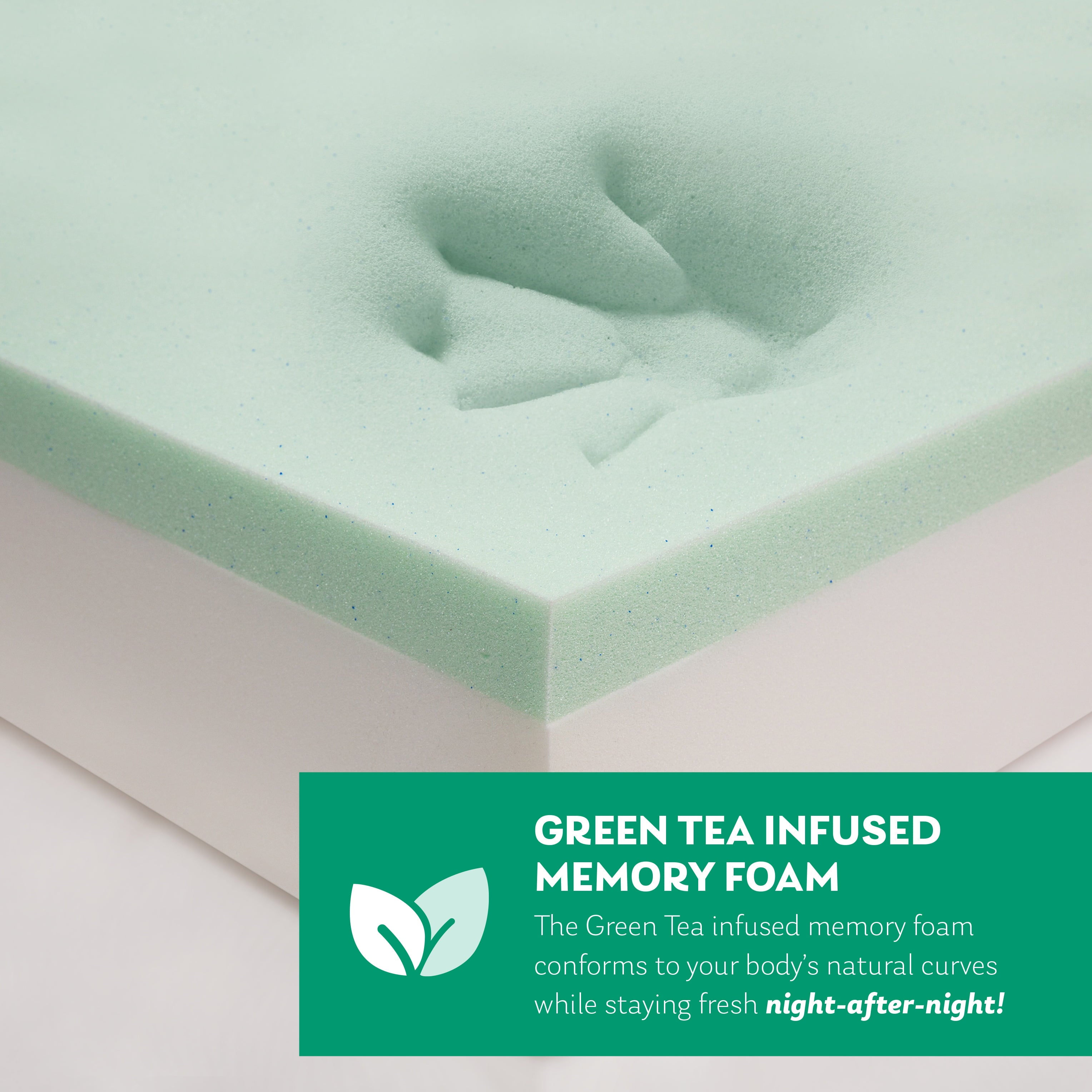 Size. EGO 6 inch Memory Foam Mattress. Cooling Gel Infused. White