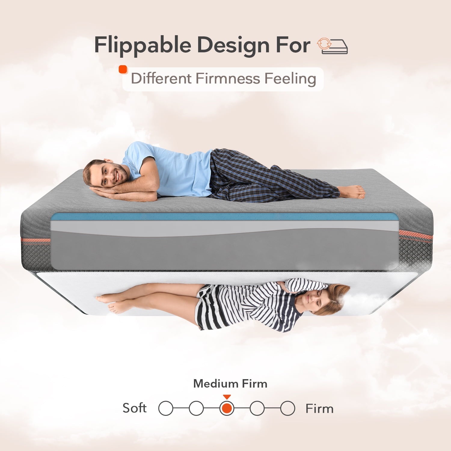 10 inch Queen Gel Memory Foam Mattress in a Box. Queen Size