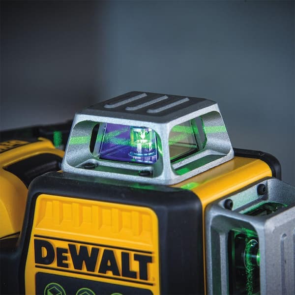 12V MAX Lithium-Ion 100 ft. Green Self-Leveling 3-Beam 360 Degree Laser Level with 2.0Ah Battery. Charger and Case