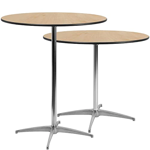 Flash Furniture Lars 36'' Round Wood Cocktail Table