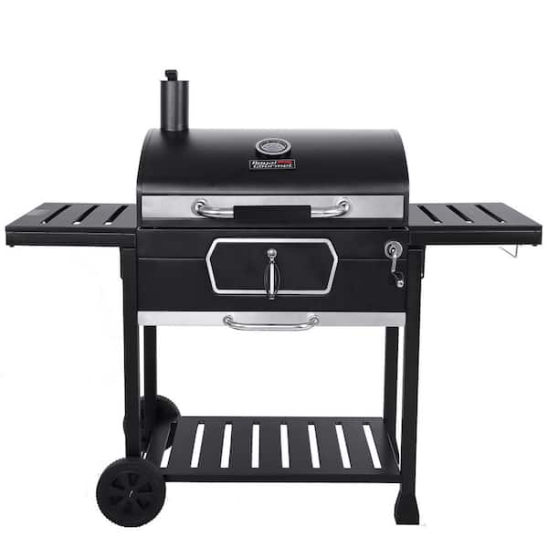 Deluxe 30 in. Charcoal Grill. BBQ Smoker Picnic Camping Patio Backyard Cooking. Black