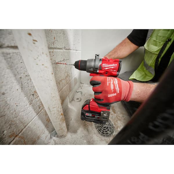 M18 FUEL 18-Volt Lithium-Ion Brushless Cordless 1/2 in. Hammer Drill Driver Kit with M18 FUEL High-Torque Impact