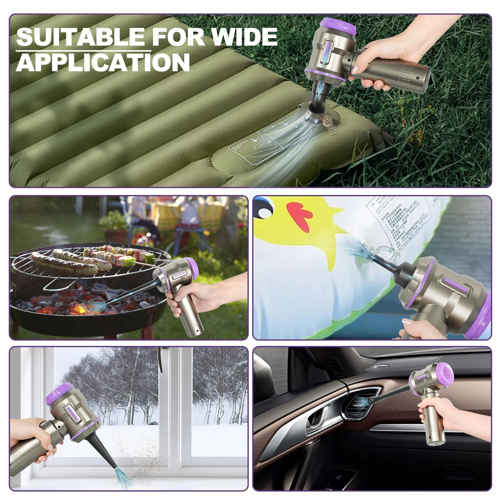 PeroBuno Air Duster for PC. 200000RPM Compressed Air Blower