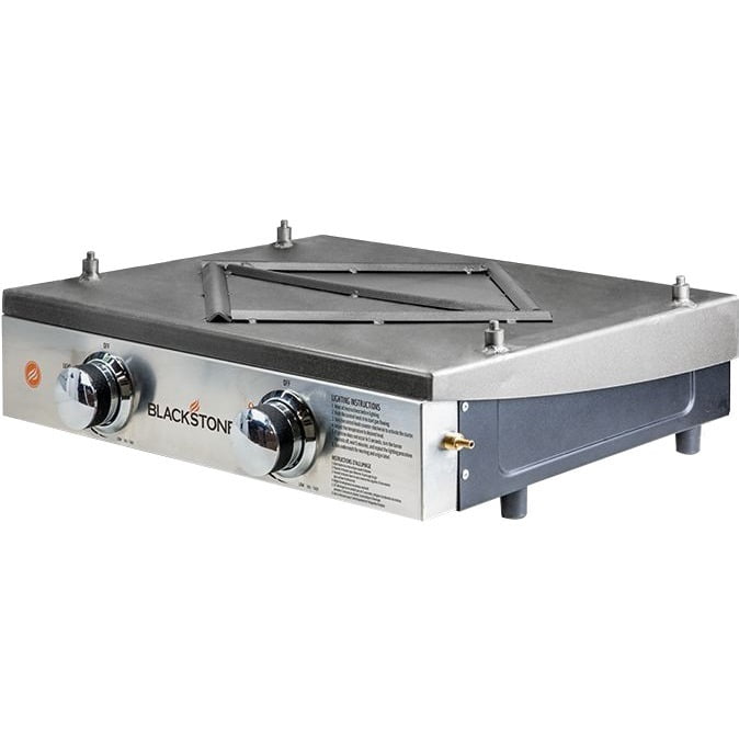 2-Burner 22'' Tabletop Griddle with Stainless Steel Front