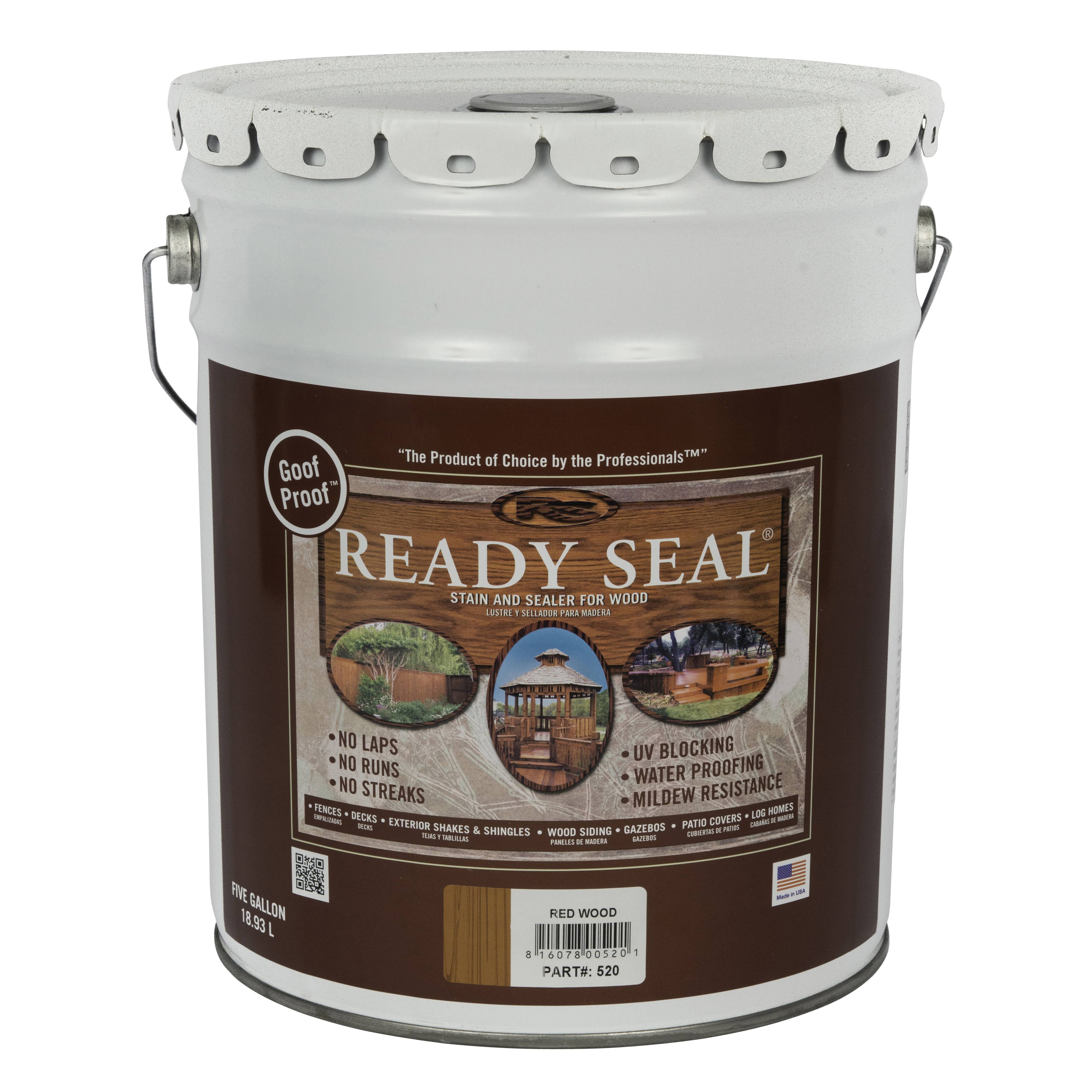 Ready Seal 5 gal. Redwood Exterior Wood Stain and Sealer(Redwood)