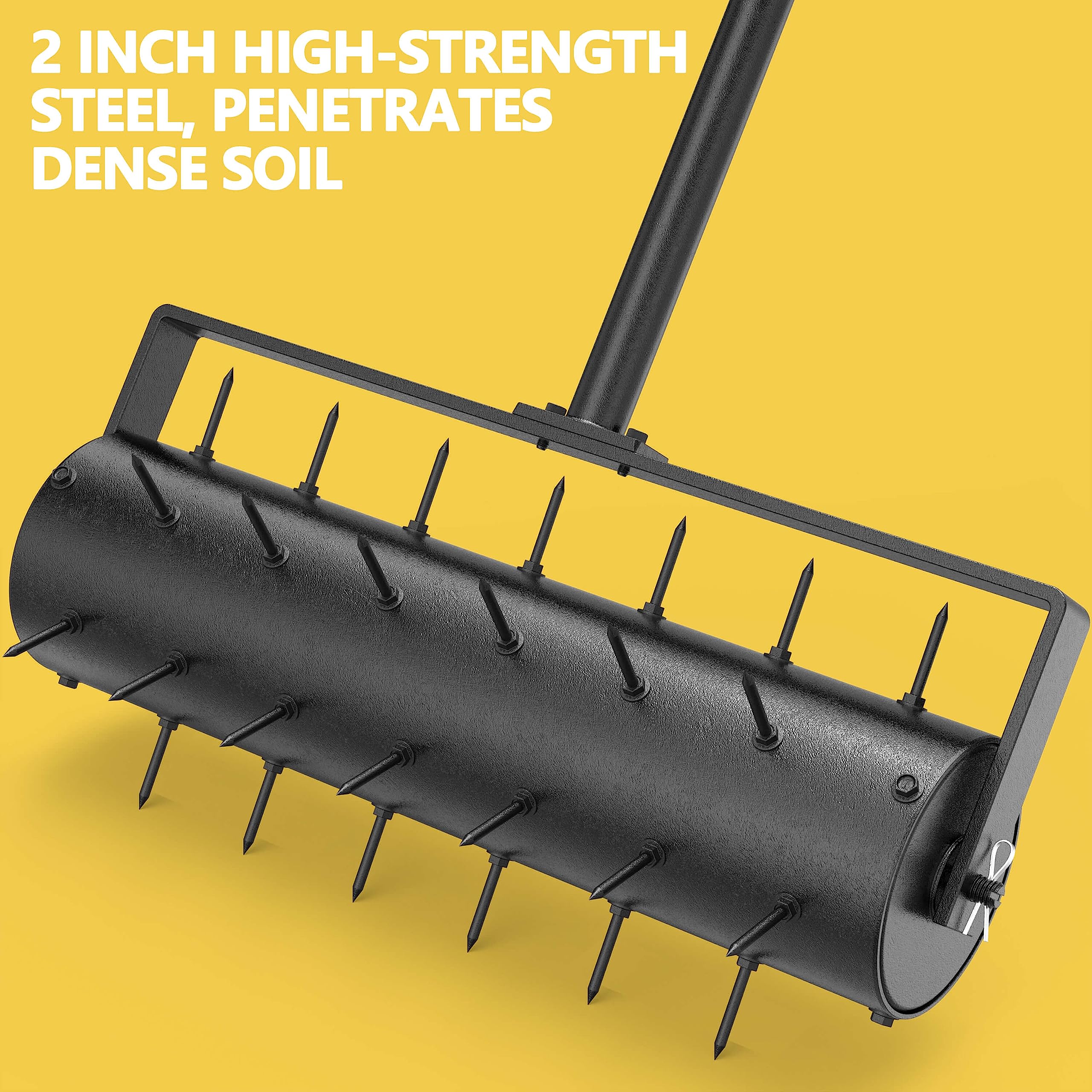 evtmag 17 Inch Heavy Duty Rolling Lawn Aerator Tool