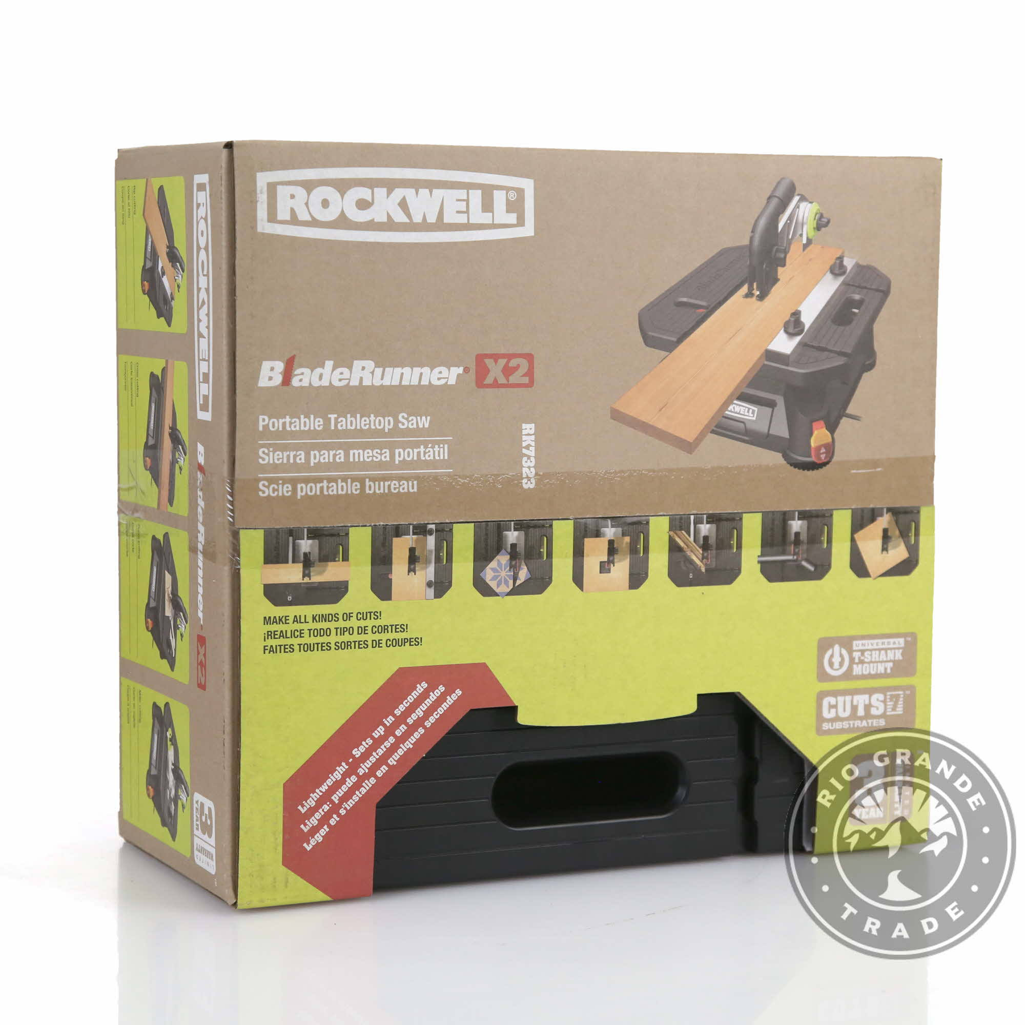Rockwell RK7323 BladeRunner X2 Portable Tabletop Saw with Steel Rip Fence, Miter Gauge & 7 Accessories