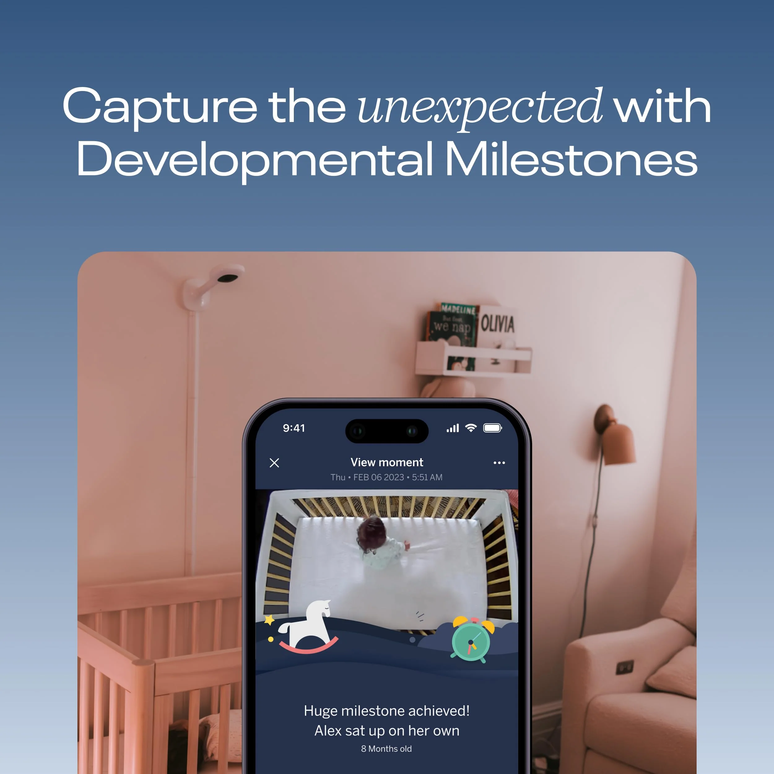 Nanit Pro 1080p Smart Baby Monitor & Wall Mount