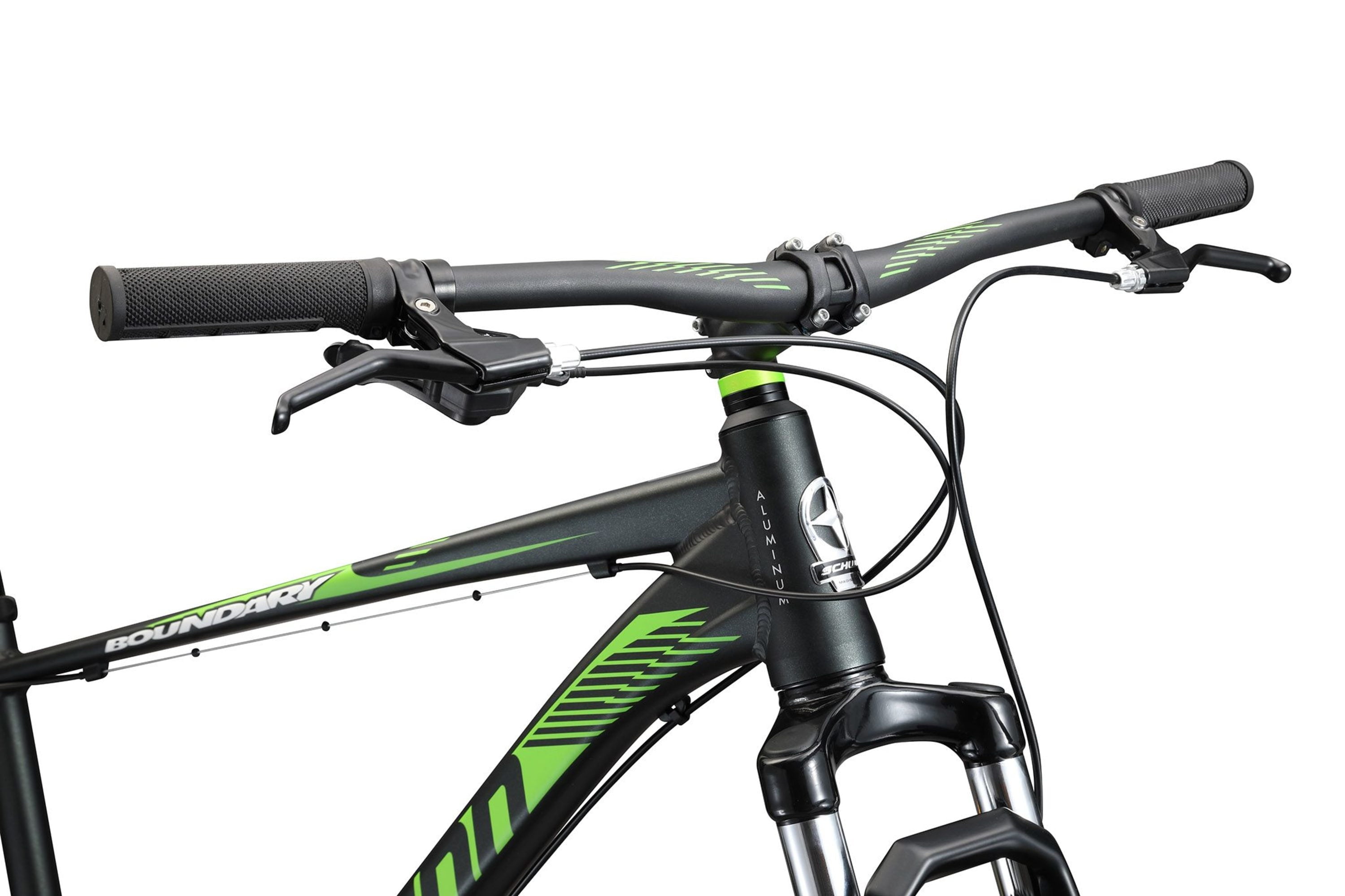 29-in. Boundary Mens Mountain Bike. Black and Green