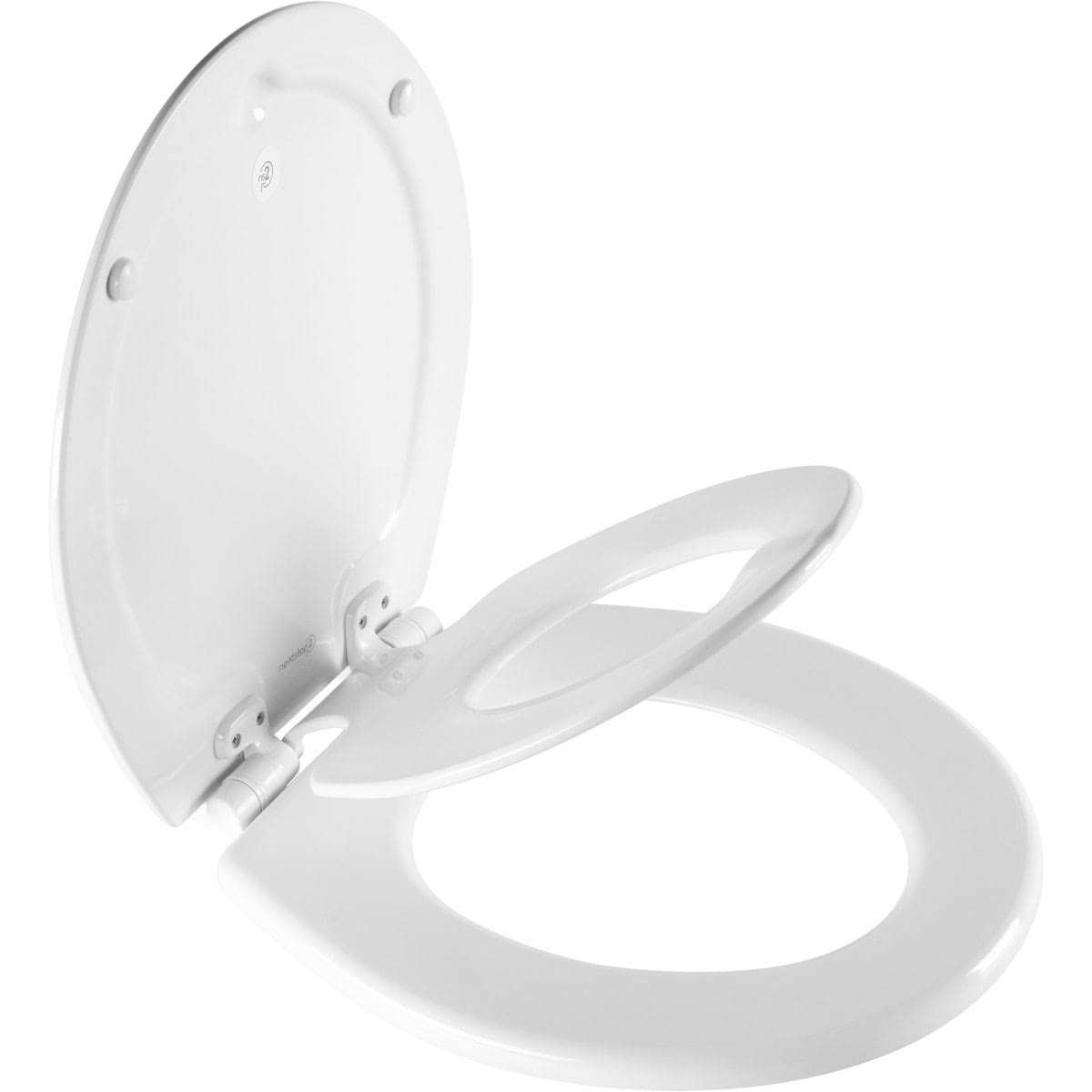 Mayfair by Bemis NextStep2 White Round Slow-Close Toilet Seat