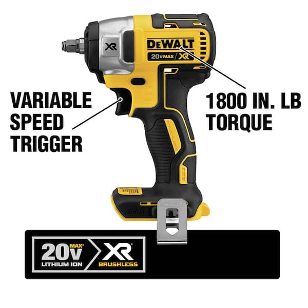 20V MAX XR Cordless Automotive 2 Tool Combo Kit with (1) 1/2 in.. (1) 3/8 in. Impact Wrench and (1) 5.0Ah Battery