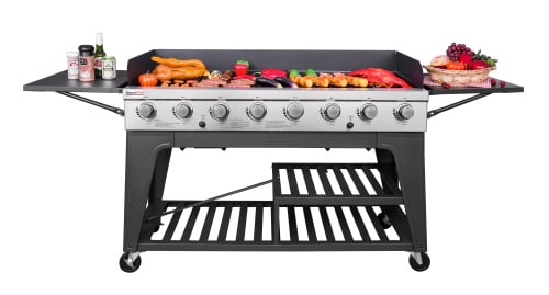 Gourmet GB8001 8-Burner BBQ Gas Propane Grill Outdoor Large Party