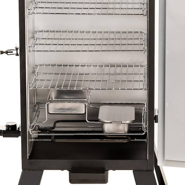 30 in. Analog Electric Smoker in Black with 3 Racks