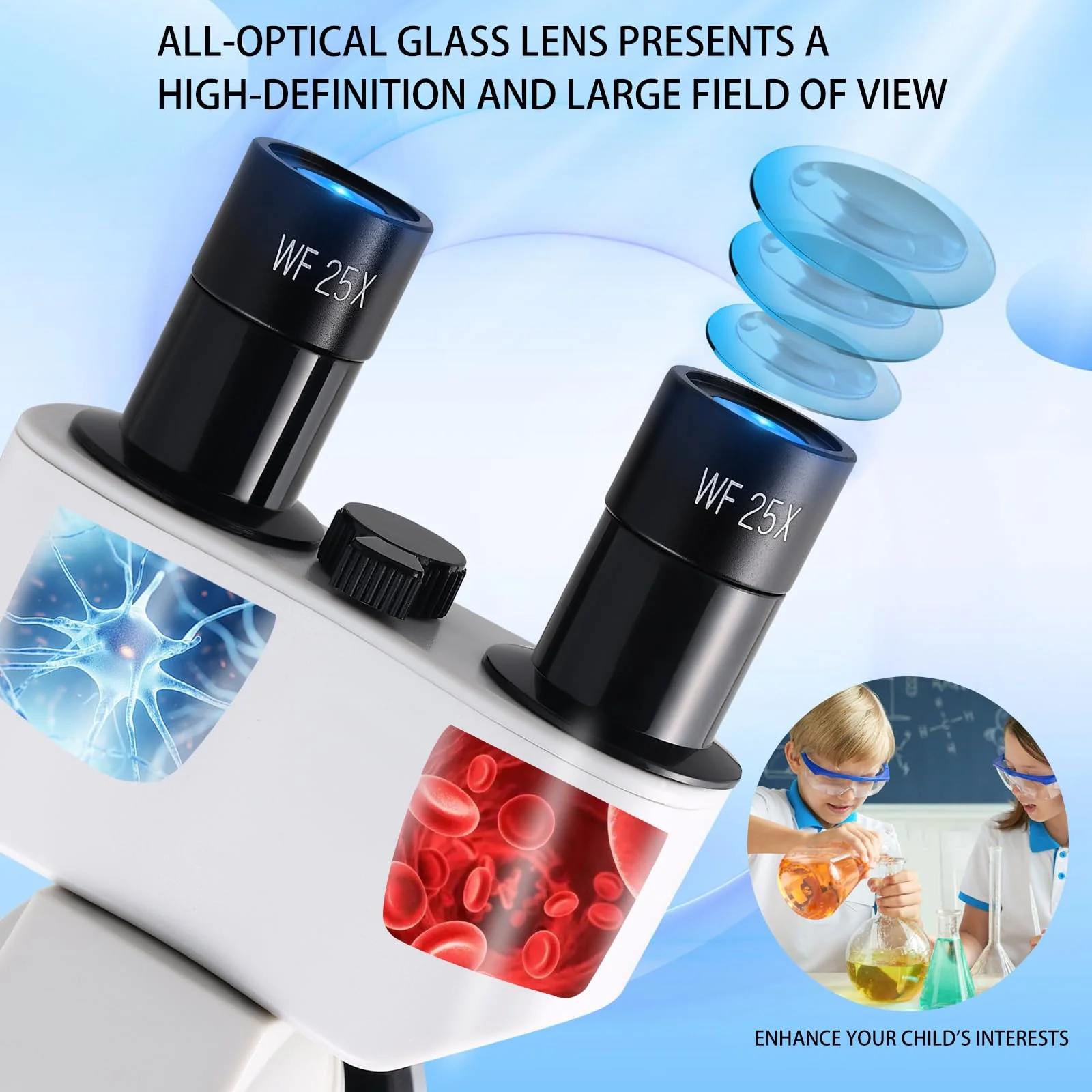 Poothoh Binocular Compound Microscope 40X-2000X