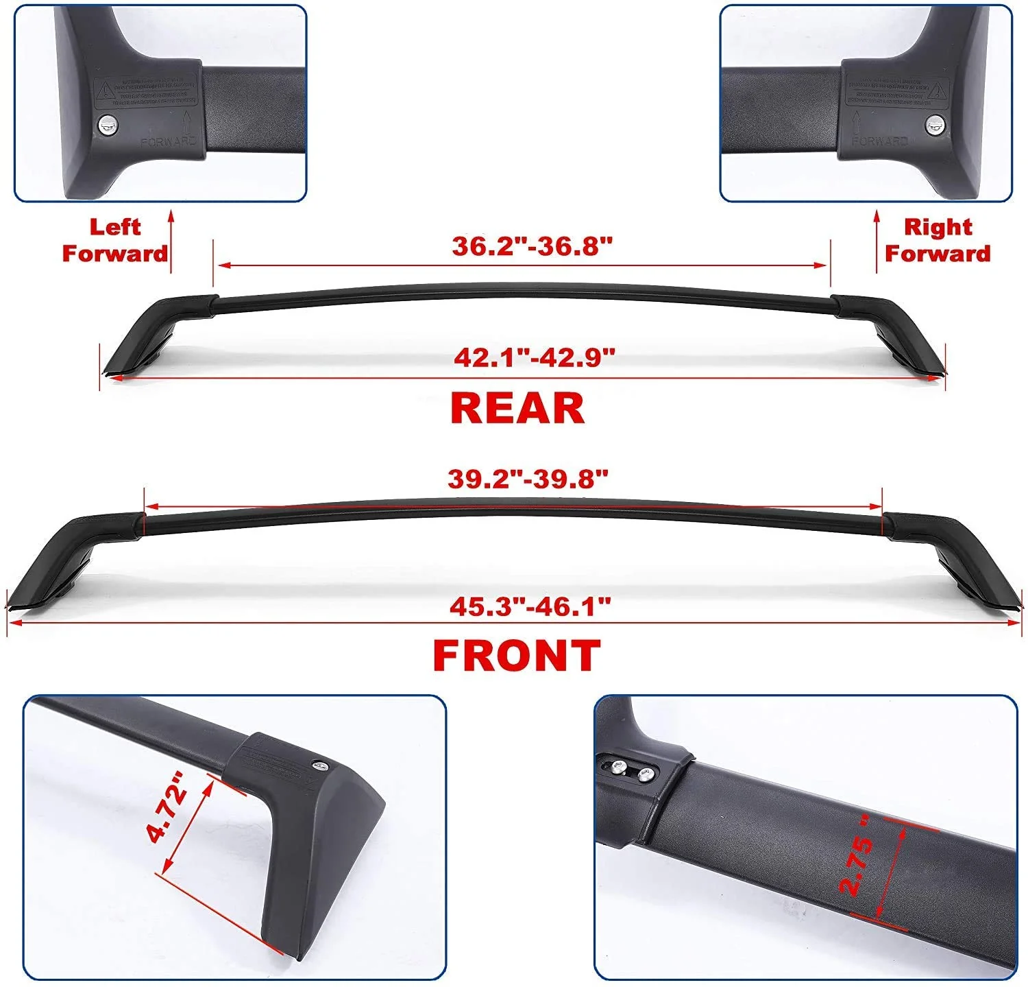 Autekcomma Roof Rack Cross Bars