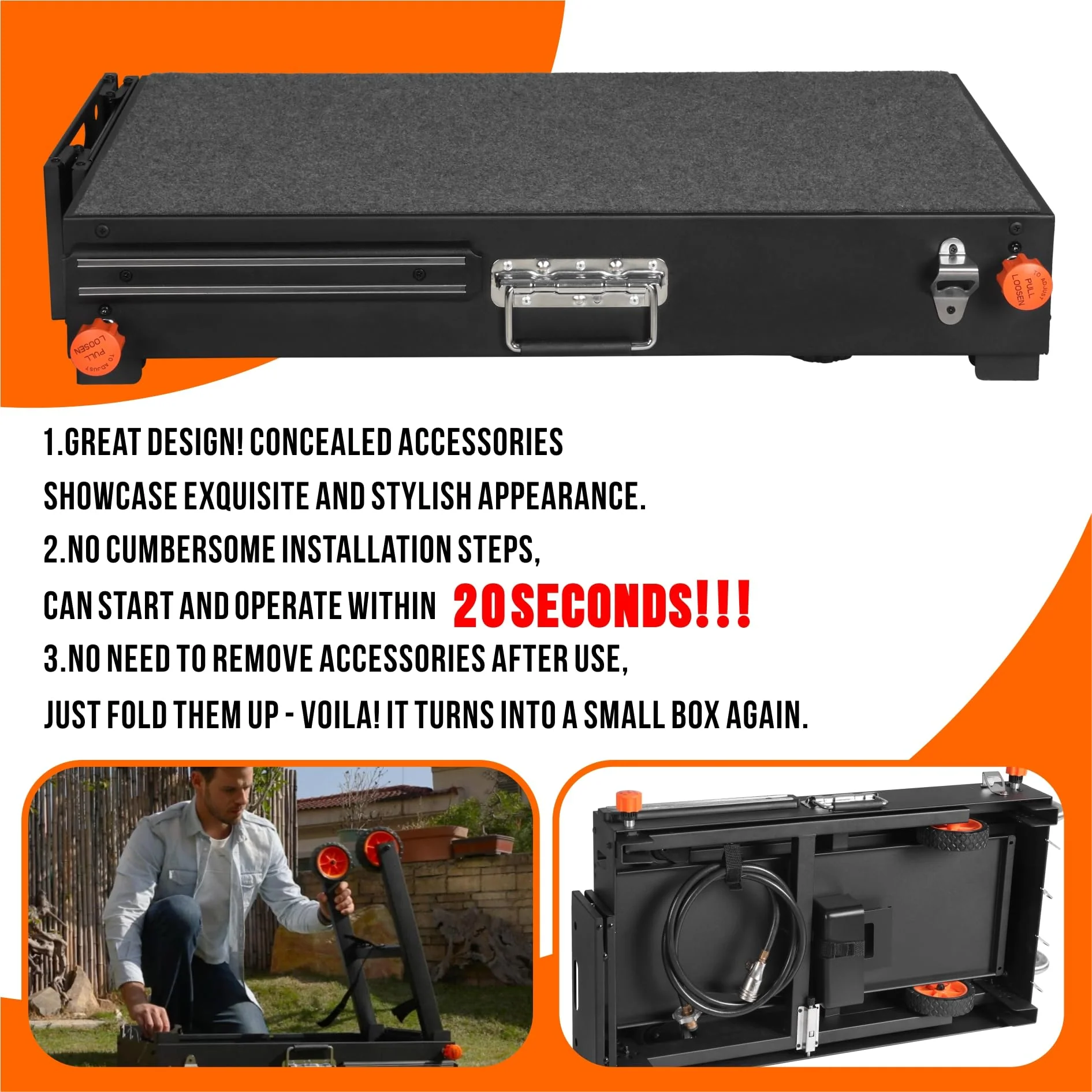 JiRiCHMi Outdoor Grill Table. Blackstone Griddle Stand